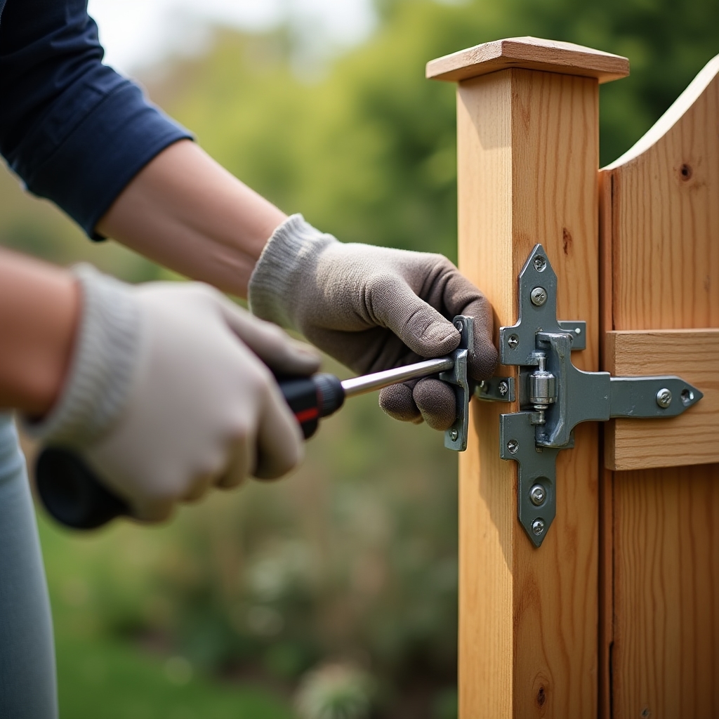 Instalace samozavíracího mechanismu na dřevěnou branku